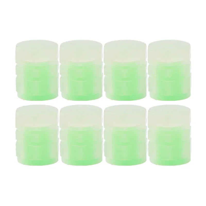 Luminous Valve Caps Fluorescent Night Car Tire Valve Caps Motorcycle Bike Glowing Decor Wheel Nozzles Tyre Cap Car Accessories